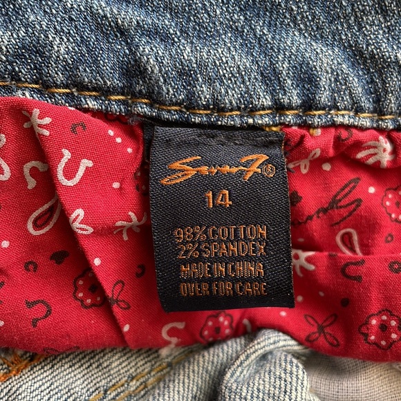 Seven Cropped Distressed Jeans, Size 14 - Picture 8 of 8